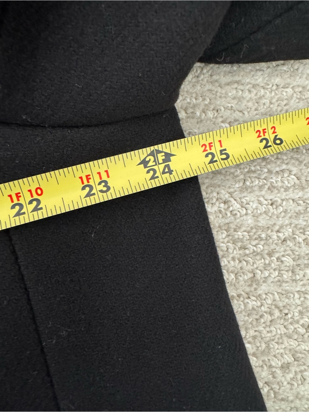 Reiss Katia Wool Blend Felt Coat In Black Size US 14/ UK 18 $625 - Picture 5 of 8